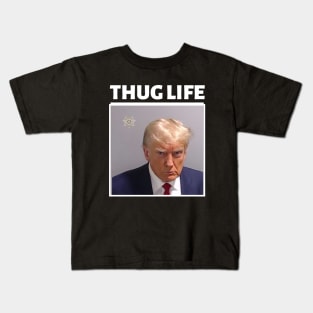 Donald Trump Thug Life Mugshot Kids T-Shirt
